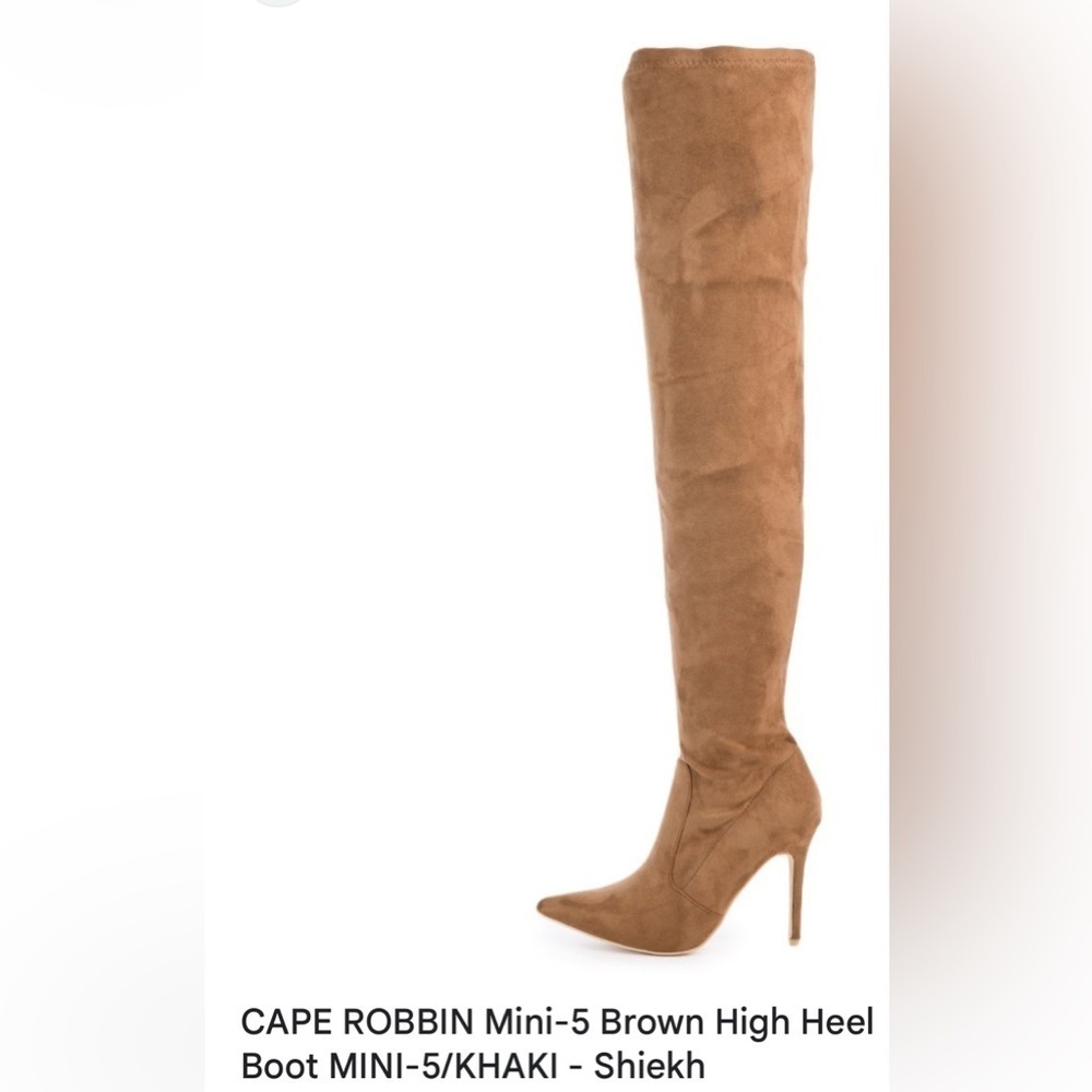 Cape Robbin Khaki Over-the-Knee Boots